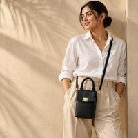 Box Sling Bag Black