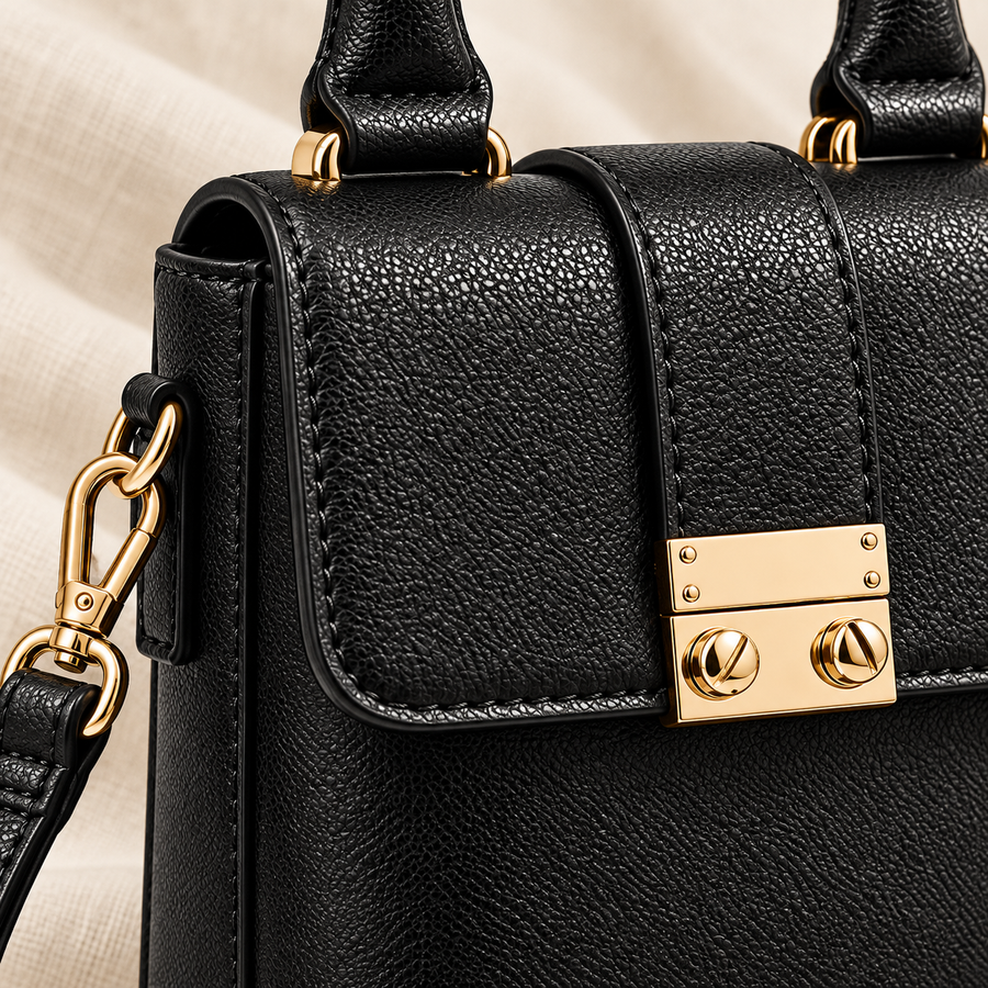 PEBBLED VEGAN LEATHER