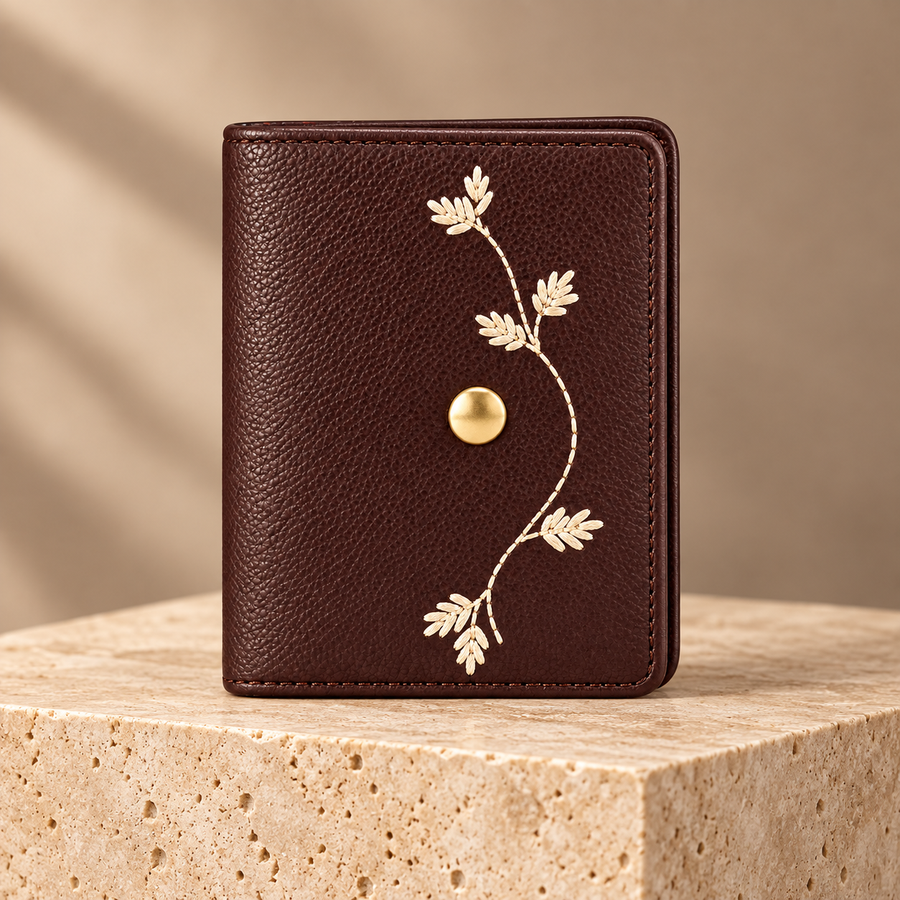 Embroidered Mini Wallet