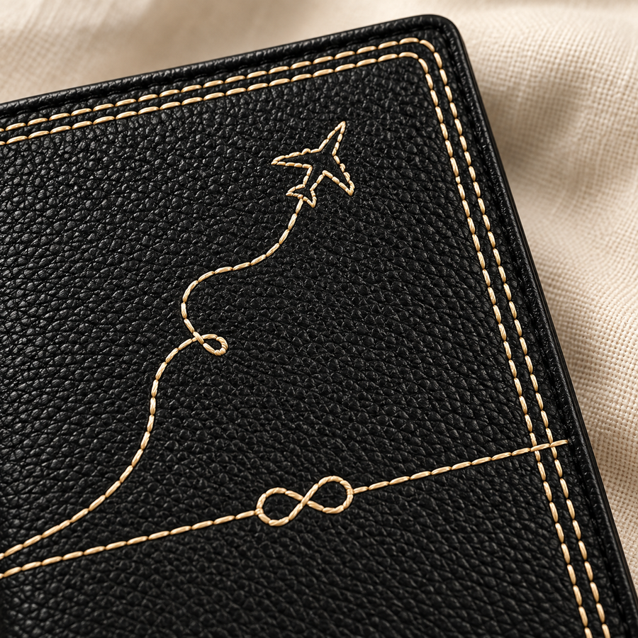 Airplane & Infinity Embroidery